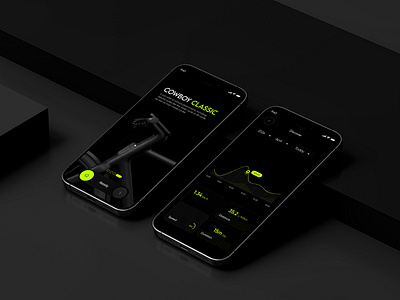 Smart Cycle Dark Mobile App Design👌🎯 product
