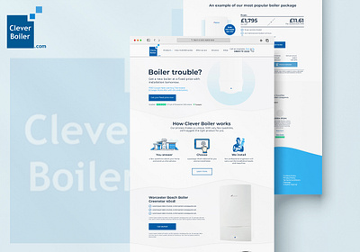 Clever Boiler UK - Web design graphic design ui design user experience user interface ux design web design website website responsive design