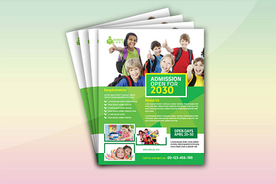 Junior School Admission Flyer psd