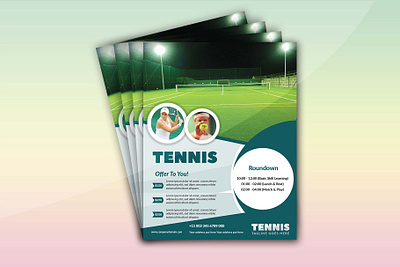 Tennis Flyer tennis tournament
