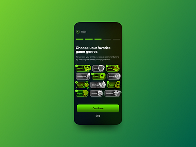 Checkboxes - Daily UI Challenge #32 challenge checkbox dailyui design game games gaming green hype4 mobile ui ui design