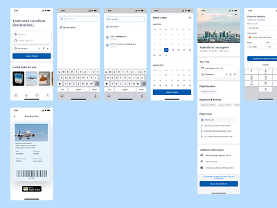 TravelGo - booking a flight flow app appstore branding design graphic design logo mobile mobileapp productdesign ui ux webdesign