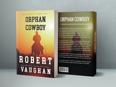 Orphan Cowboy Book cover design amazon book cover book book cover branding cover design graphic design illustration illustrator kdf vector