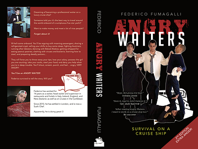 Book Cover Artwork for Angry Waiters (English) book cover design graphic design