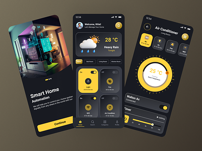 Smart Home Mobile App app ui design graphic design logo mobile app mobile app ui design mobile ui desgin motion graphics smart app smart home smart home mobile app ui ui design website ui website ui design