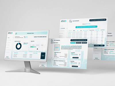 Ativore Asset Management UI Dashboard adobe photoshop app design dashboard figma graphic design ui user expirience user interface ux