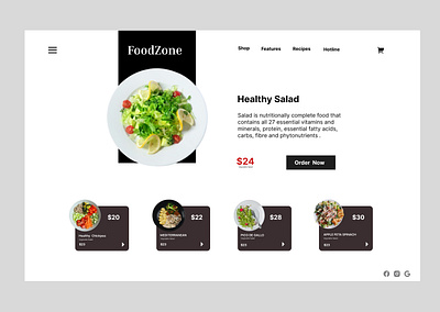 Foodzone uiux design. graphic design ui uiux design