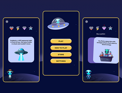 Beyond Earth: The Decision Game android game game game design illustration mobile game ui design ux design