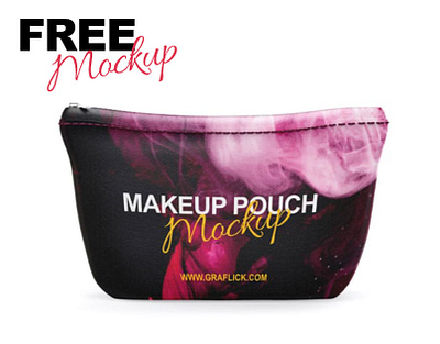 Makeup Pouch Mockup bag free mockup freebies makeup pouch mockup mockup toiletry