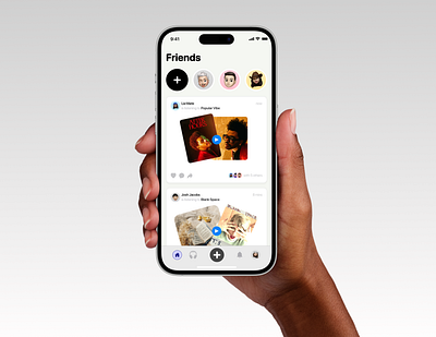 Jam - My Social Media Music App app design music ui