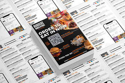 Burgers, Wings and Ribs Flyers Design creative design flyer flyer design graphic design modern design restaurant