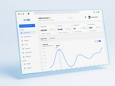 Short URL Dashboard Redesign dashanalytics dashboarddesign dashboardui designinspiration digitaldashboard interactivedesign moderndashboard motion graphics productdesign uiuxdesign urlmanagement userexperience uxstrategy webdesign