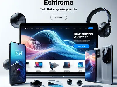 tech website landing page design 3d animation app branding design graphic design illustration logo ui ui design ui designer ui ux design vector web design web ui webdesign website concept website design websitedesign