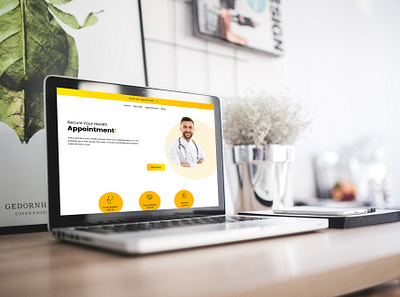 Doctor Appointment Website Landing Page branding design graphic design ui ui design ui ux ui ux design ux design web design web designer web designing website