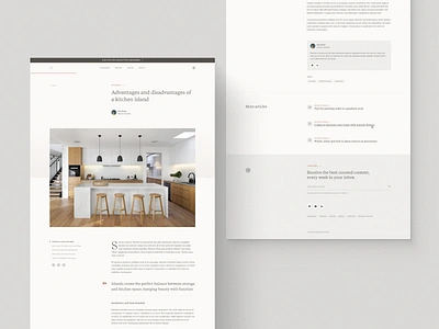 Blog article design aesthetic article blog clean design editorial elegant essay fancy interior design layout minimal minimalism post publication story typography ui web design website