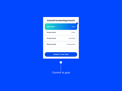 UI Card for Showing Learning Streaks app design figma gamification learning app mobile app rewards streaks ui ui design ui kit uiux ux ux design