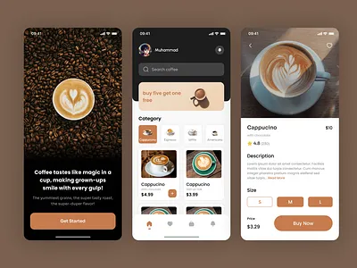 Coffee App Design in Figma | Coffee Shop UI Design appdesign coffeeapp coffeelovers coffeeshop creativedesign designcommunity designinspiration designprocess designtutorial digitaldesign dribbble figma figmatutorial mobiledesign ui uichallenge uiux uiuxdesign userinterface ux