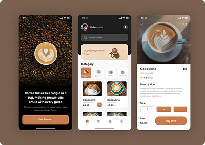 Coffee App Design in Figma | Coffee Shop UI Design appdesign coffeeapp coffeelovers coffeeshop creativedesign designcommunity designinspiration designprocess designtutorial digitaldesign dribbble figma figmatutorial mobiledesign ui uichallenge uiux uiuxdesign userinterface ux