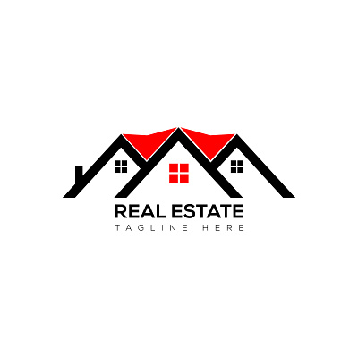 Real Estate logo branding construction logo design graphic design house illustration property logo real estate realtor