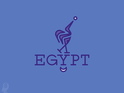 Egyptian bird bird egypt logo