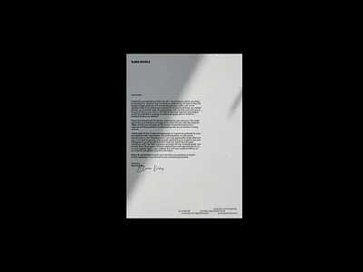 Elena Kovács - Letterhead brand design brand identity branding concept custom custom font custom type design graphic design layout letterhead letterhead design lettering logo logo design logotype minimal type typography visual identity