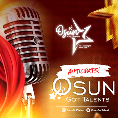 Osun Got Talents Anticipate Flyer branding graphic design