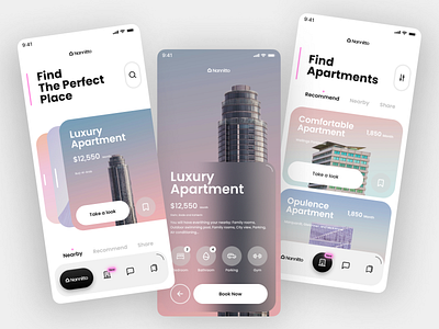 Mobile App - Nannitto mobile version real estate u ui