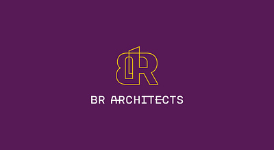 BR ARCHITETURE architecture branding graphic design vector