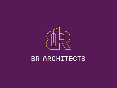 BR ARCHITETURE architecture branding graphic design vector