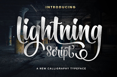 Lightning Script font branding design download font font fonts free font graphic design handwriting script ui