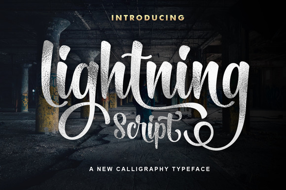 Lightning Script font