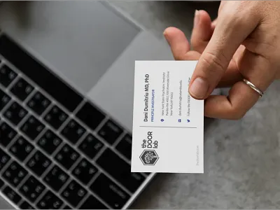 Website of the scientific group the DOOR Lab marketing visual identity website