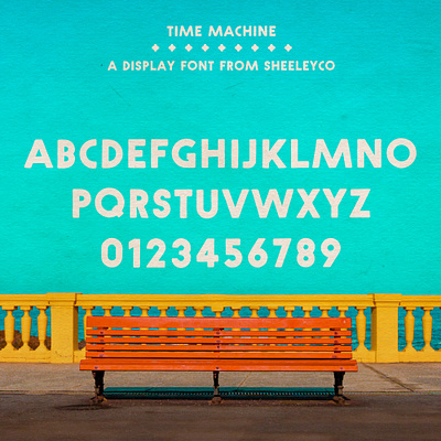 Time Machine, A Hand Drawn Font display font font fonts hand drawn hand drawn fonts retro typeface vintage