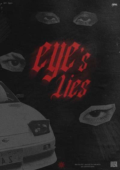 eye's *~ lies - poster branding design graphic design illustration poster