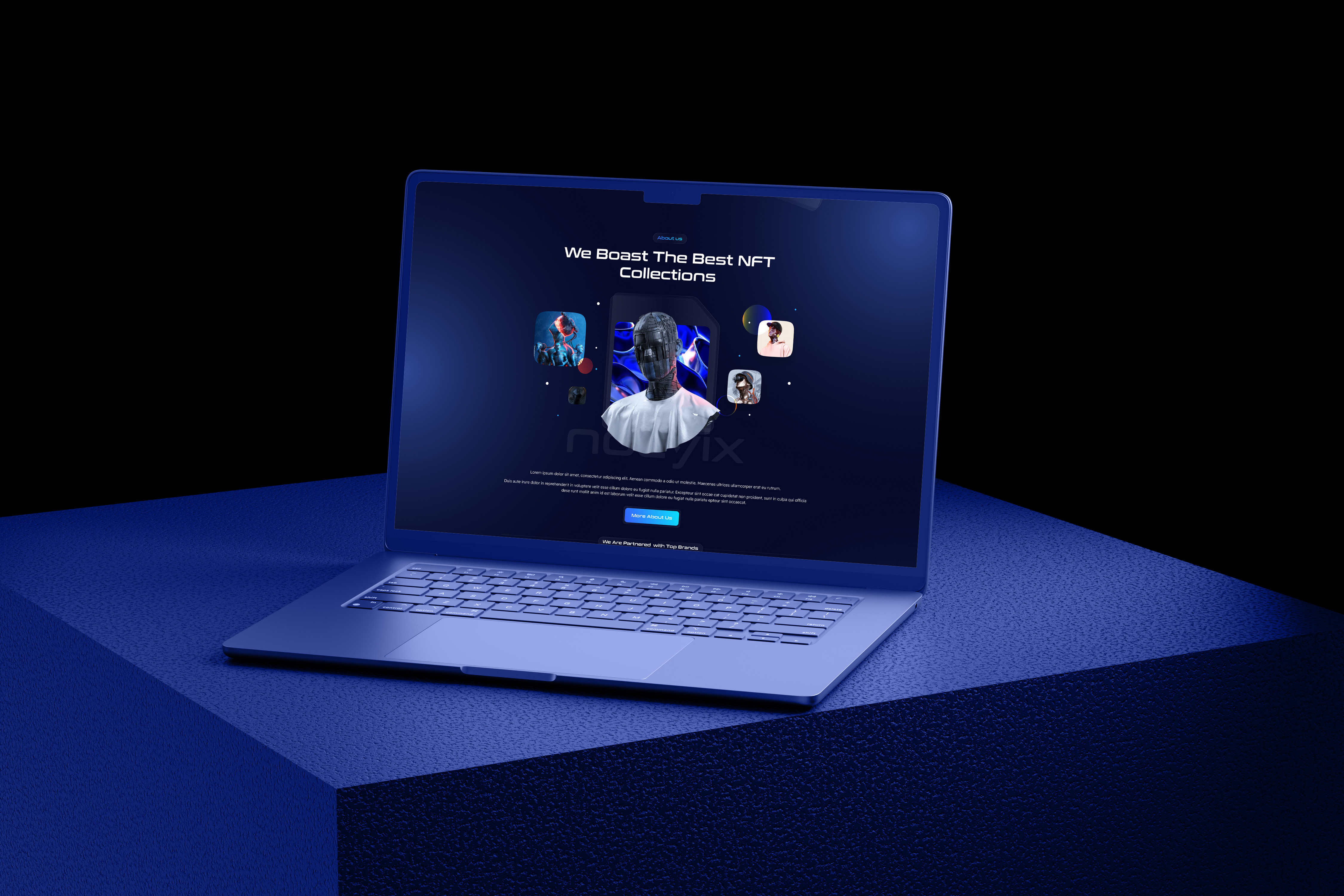 Nocyix Landing Page Design graphic design interactivedesign landing page landingpagedesign nft landing page nft website nocyix responsivedesign typography ui uidesign userexperience userinterface ux uxdesign uxui design web webdesign webdevelopment websiteoptimization
