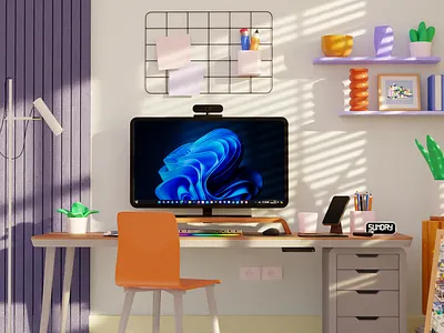 Workspace 3dmodeling animation artdirection blender 3d design graphic design illustration isometric low poly motion graphics