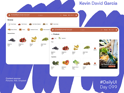 #DailyUI Day 99: Categories categories category dailyui grocery