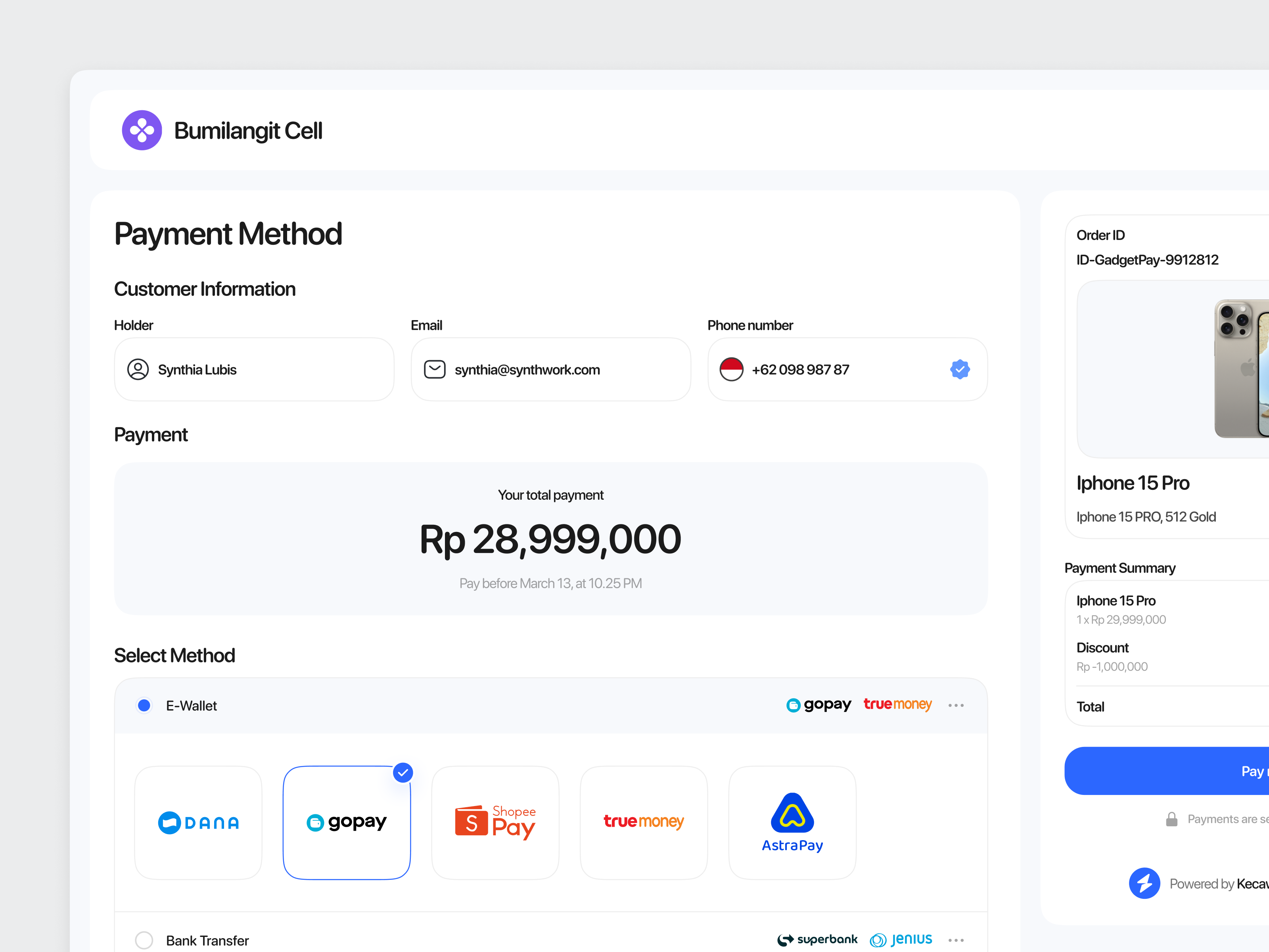 Kecaw - Snap Transaction Page clean design dashboard minimalist money money website order website pay payment payment dashboard payment method payment website product design set payment transaction transaction flow ui ui design uiux web design website
