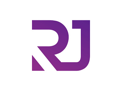 RJ logo design brand identity branding design graphic design initials logo logo design monogram purple rj vector