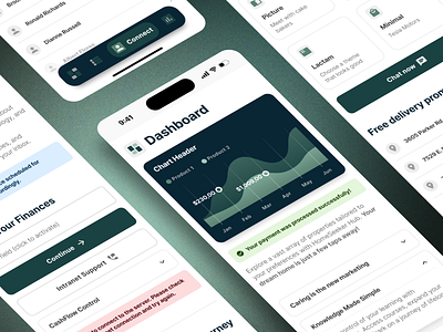 Dashboard Mobile App Template admin app app design chart cms crm dashboard mobile mobile app mobile design profile report template ux ui