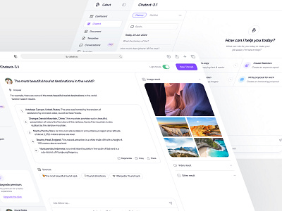 Cabat - AI Assistant Dashboard ai ai assistant artificial intelegent assistant chat bot clean dashboard design figma figma design minimalist modern personal ai assistant saas ui user experience user interface ux web design