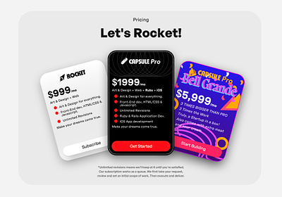 Pricing Matrix Fiesta branding capsule design graphic design redesign
