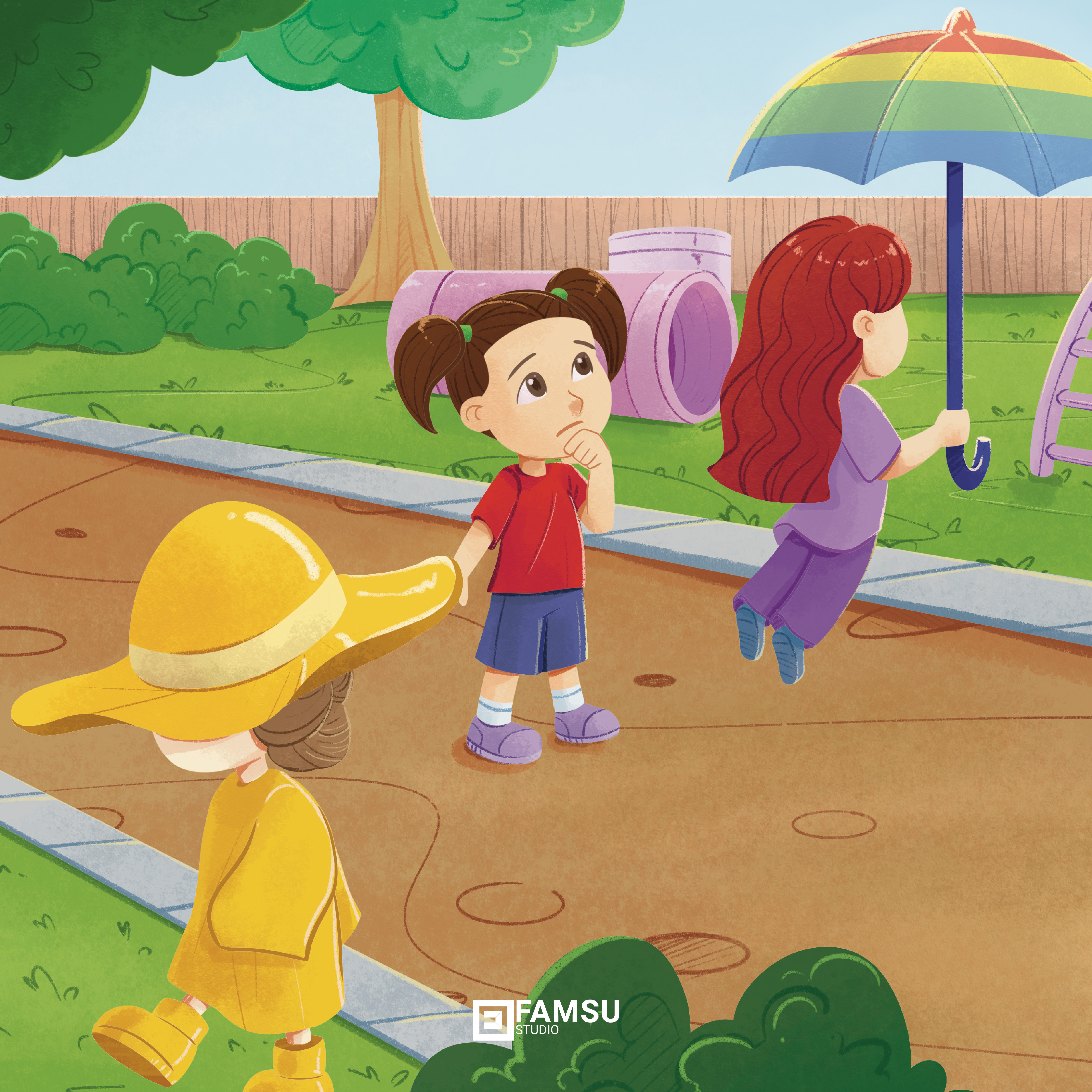 What Present Do I Want? Children Book Illustration adventure book books child children children book childrens book custom design cute illustration digital illustration explore fun illustration illustration book play playground playing read reading