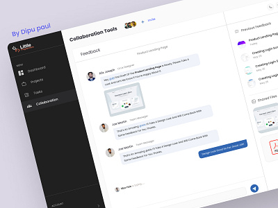 Collaboration tools - Remote Teamwork brand collaboration chat page collaboration projects collaboration tools collaboration tools management collaboration ui design collaboration design crm dipupaul dipupaul0101 feedback figmadesign management app remote teamwork saas shared file tools ui design ui ui design web application