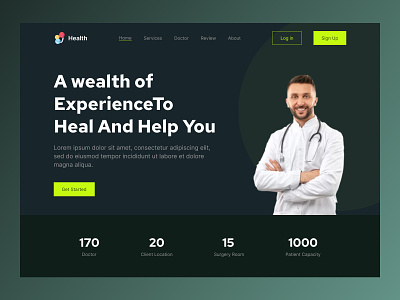 Medical Website adobe xd app designer dribbble best shot health monitoring website design healthcare website design mediacl website design medical agencyn website design medical center website medical homepage website medical landing page medical website landing page ui designer ui ux