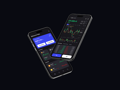 Cryptocurrency Market App app clean cryptocurrency design graphic design inspiration simple ui ux web3