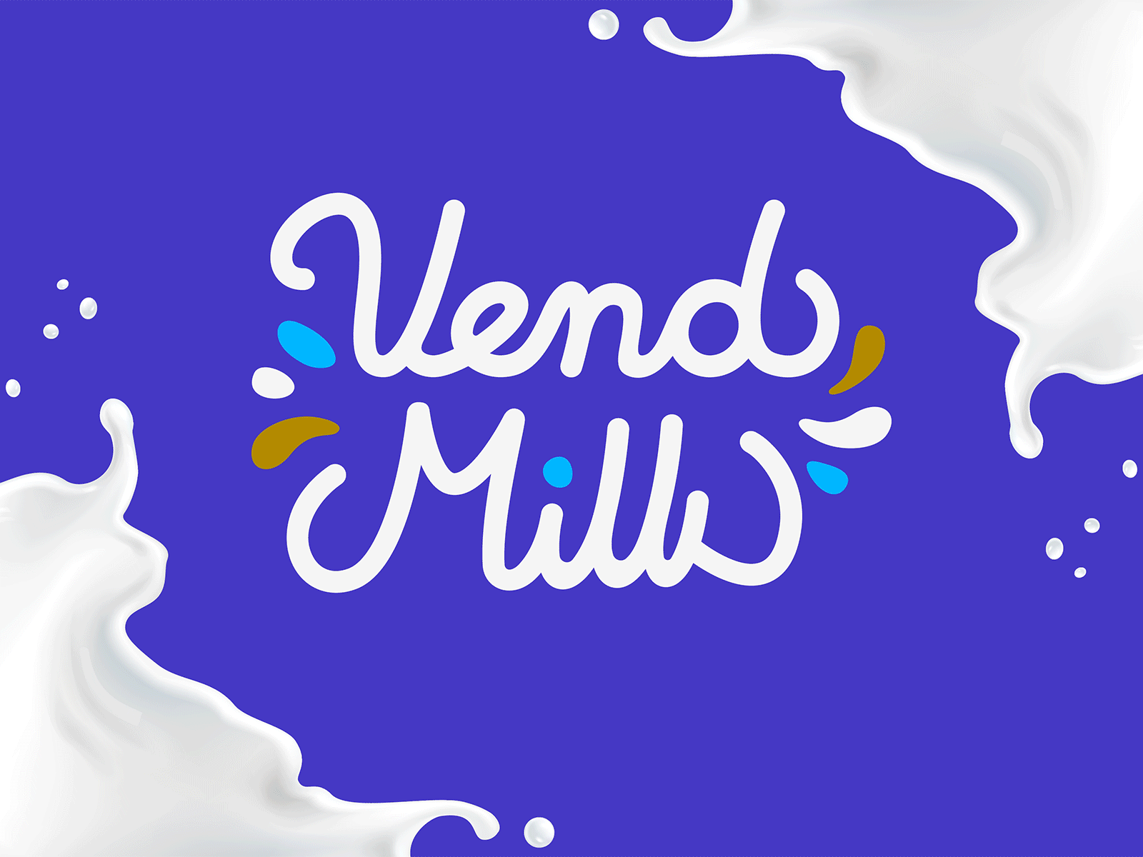 Vend Milk Logo Concept beverage bosnia brand brand and identity brand identity branding design europe granulated herzegovina illustration label logo logocollection machine milk packaging pattern vend vending