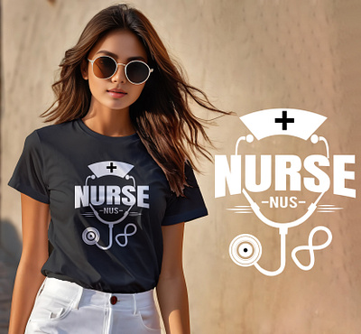 Nurse T shirt design 3d animation branding design dribble graphic design logo nurse t shirt design t shirt t shirt design