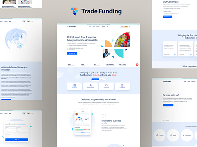 Trade Funding - Financial Service Provider Website (Case Study) financial financial website new website trading website trendy design ui ui ux design web web design website design website ui design