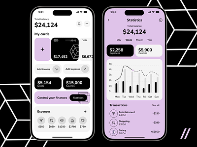 Finance Tracker Mobile iOS App android app interface banking app dashboard finance finance app ios mobile mobile app mobile interface mobile ui product design start up statistics transactions
